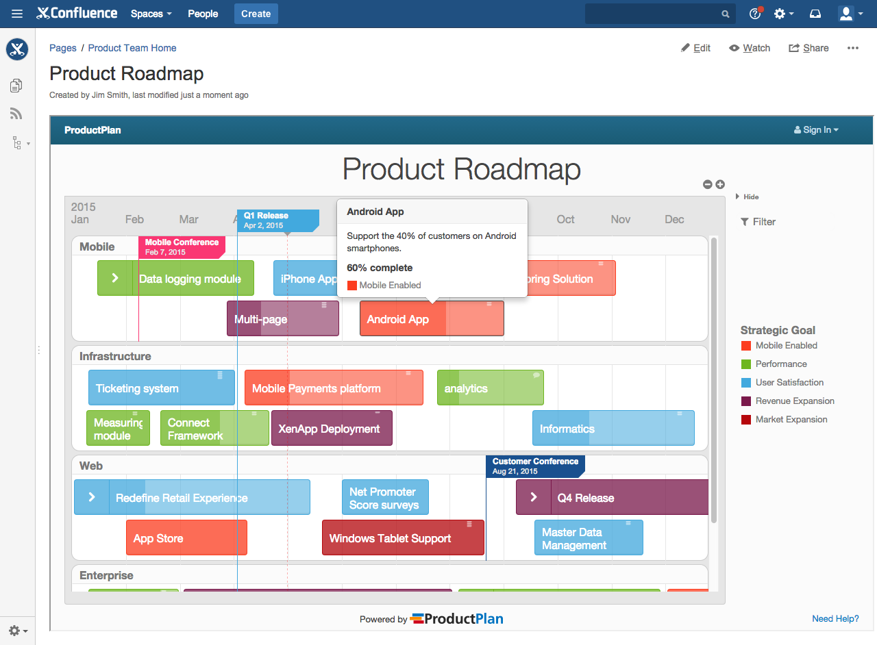 Integrate Your Roadmap Into Confluence