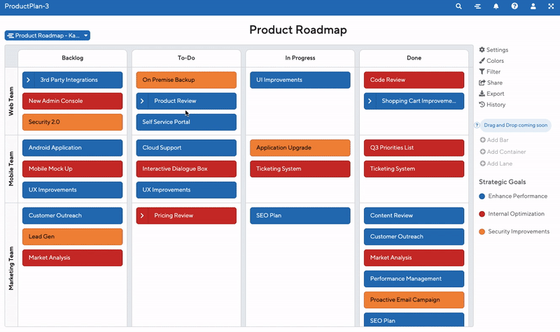 kanban board software | ProductPlan